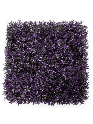 Planta artificial decorativa de hojas verdes frondosas, colocada dentro de una maceta cilíndrica de color blanco.