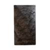Primer plano detallado de un panel de poliuretano (PU) que imita la textura de la piedra natural en color gris oscuro y marrón, con relieve pronunciado.